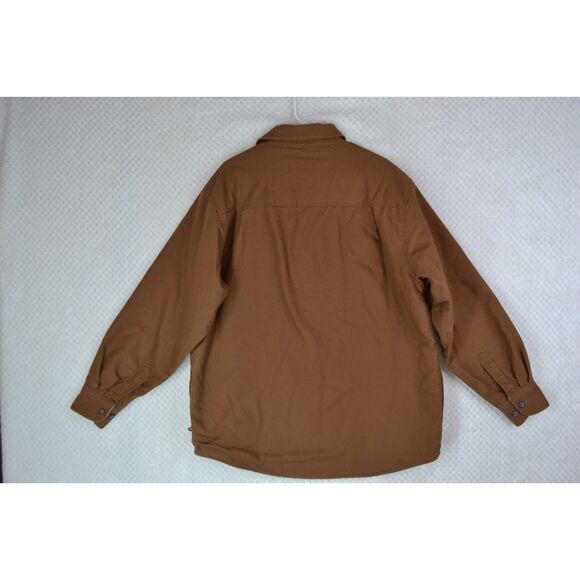 Moose Creek Men's Large Brown Canvas Sherpa Jacket - Picture 5 of 14